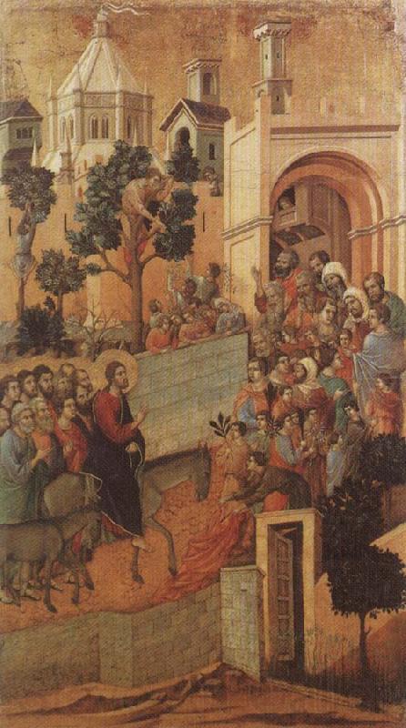 Duccio di Buoninsegna Christ Entering Jerusalem Spain oil painting art